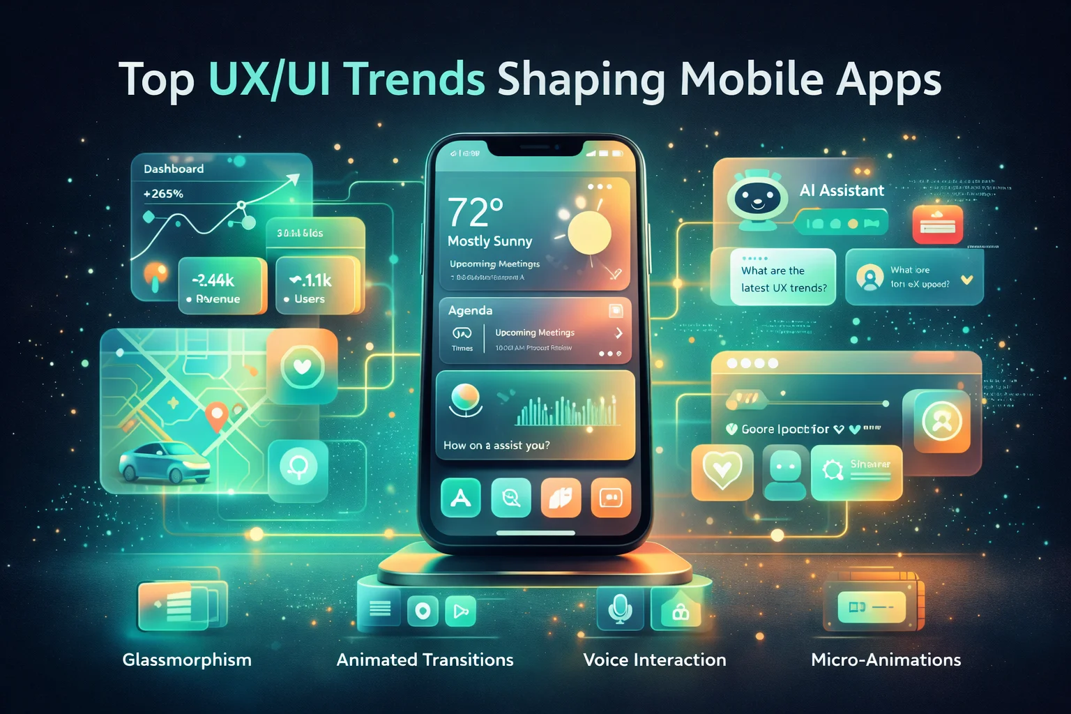 You are currently viewing UX/UI Design Trends: Crafting Intuitive Interfaces for Modern Apps