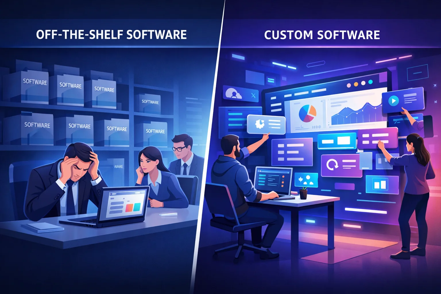 Read more about the article The Benefits of Custom Software Development: Why Off-the-Shelf Solutions Often Fall Short